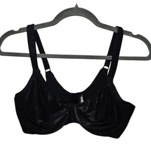 Lilyette Dream Bra 0455 Black Underwire Bra Size 36C
